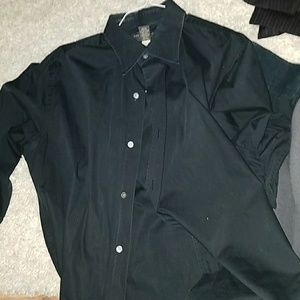 Black button down shirt